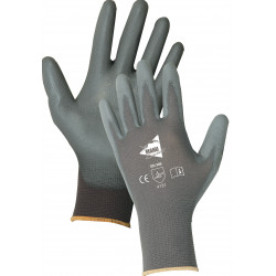 Lot de 12 paires de gants polyuréthane gris MF103