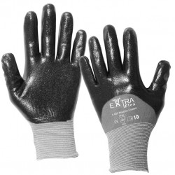 Lot de 12 paires de gants nitrile noir HCT603