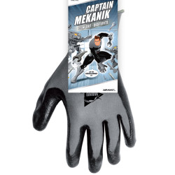 Lot de 6 paires de gants de travail Captain MEKANIK